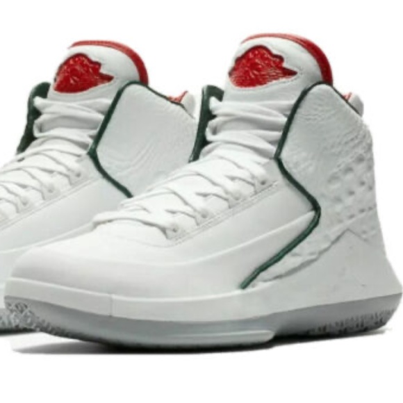 RARE Nike Air Jordan 32 XXXII NRG Italy Size 7.5 White Leather Green Red AJ5981